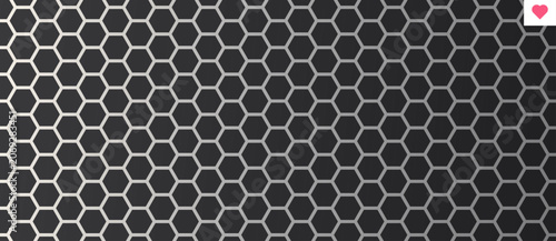 Konstfotografi Carbon hexagon mesh with honeycomb pattern
