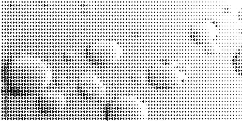 Foto Abstract halftone background with wavy surface made of gray dots on white