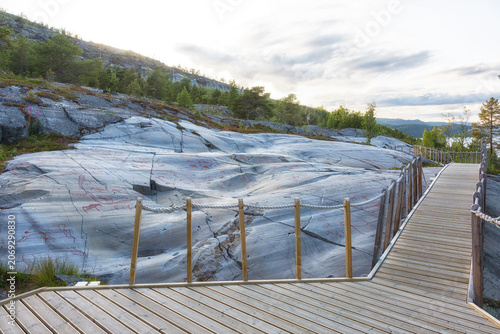Art rock carvings at Alta, Nord Norway
