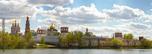 Russian orthodox churches in Novodevichy Convent monastery, Moscow, Russia