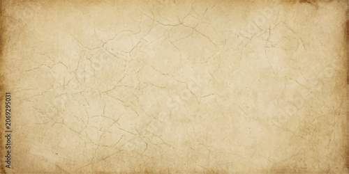 Aged golden parchment paper texture background with dark edges for antique certificate menu invitation and poster design