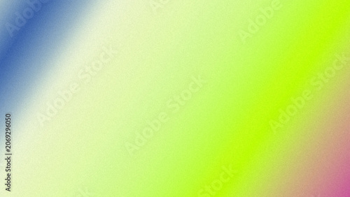 Colorful neon lime green and blue grainy gradient background
