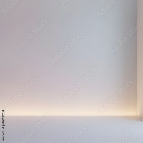 Minimal room with pastel wallpaper
