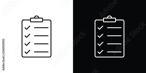 Tableau sur toile Planning icon graphics editable linear strokes