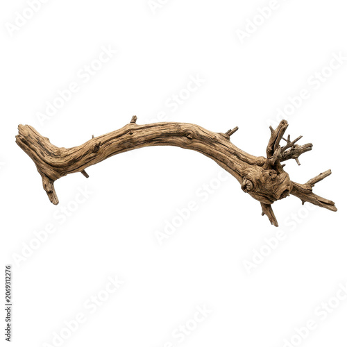 Driftwood branch png high resolution image for digital art textures and graphic design