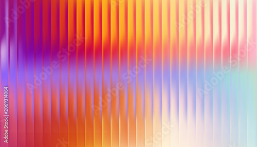 Vector Blue gradient background. Ribbed glass texture.