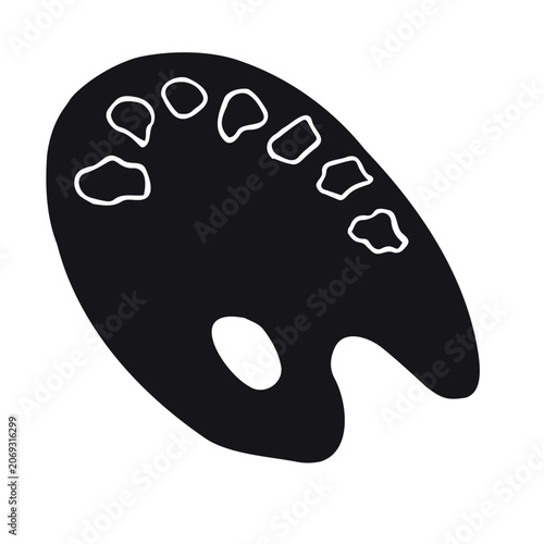 Foto Vector hand drawn doodle sketch outline palette
