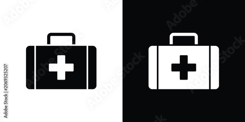 Fotografía First aid box icon logo for designer or illustrator.