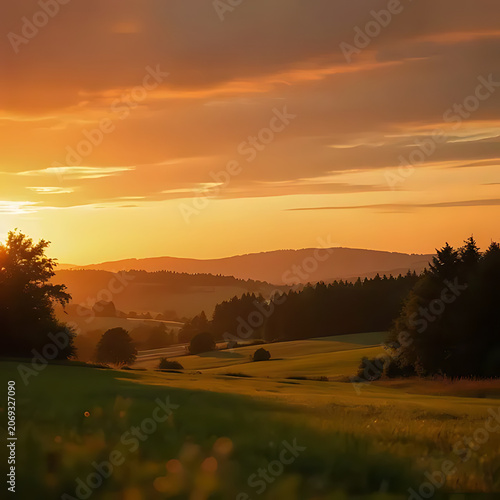 Golden hour colors Background