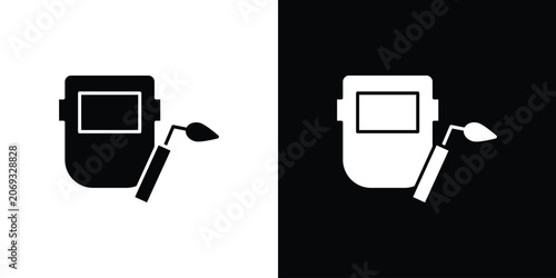 Canvastavla Welding icon logo for designer or illustrator.