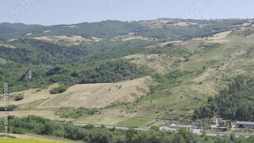 A summer landscape in the Puglia countryside, Italy.