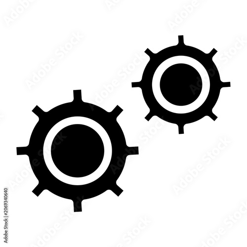 Quadro su tela Gear Icon Style