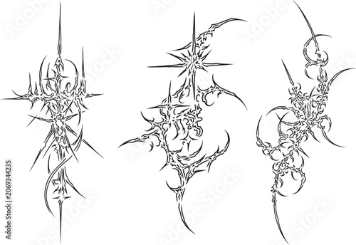 Cybersigilism Tribal Tattoo Design Art