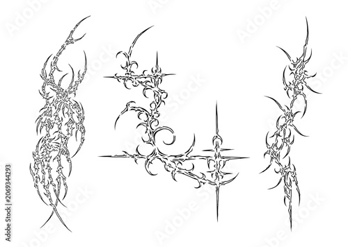 Cybersigilism Tribal Tattoo Design Art