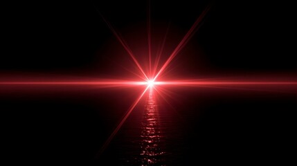 A glowing Red light flare Photoshop overlay effect. A realistic, bright light ray soft gradient on a white background background high-quality effect, photo and videos for editors. luminous shine