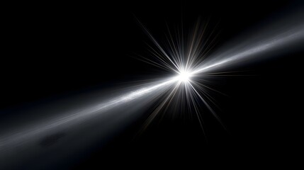A glowing white light flare Photoshop overlay effect. A realistic, bright light ray soft gradient on a white background background high-quality effect, photo and videos for editors. luminous shine