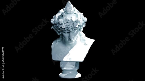 Bust of Bust of Antinous as Dionysus Cinematic Render
