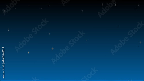 Φωτογραφία Dark blue gradient background with scattered white star shapes a celestial night