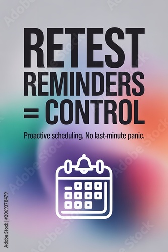 Motivational Poster with Bold Text and Calendar Icon in Bright Colors