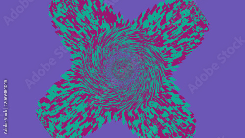 Vibrant purple, pink, teal abstract background, swirling patterns, colorful design element