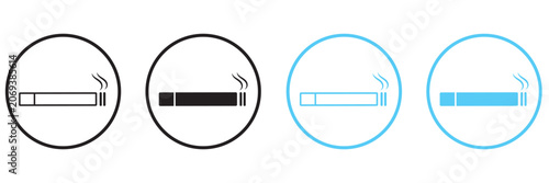 Cigarette icon simple vector symbol