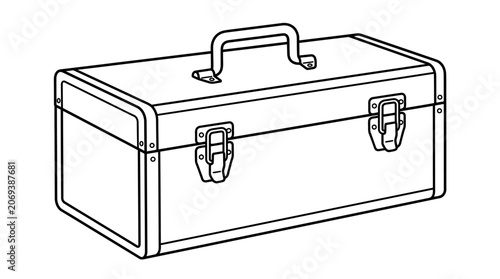 Toolbox, Metal Box, Tool Chest, Storage Container, Workshop Equipment