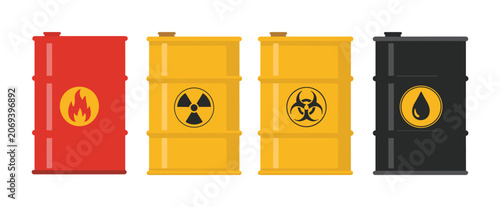 Photos Hazardous Material Barrels