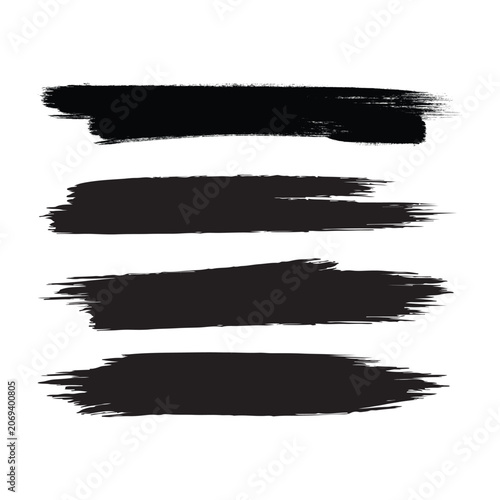 set of brush strokes
