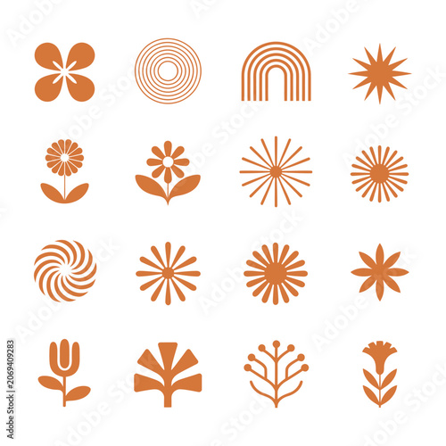 Photography Vector logo and print design templates featuring summer palm motifs, tropical ha