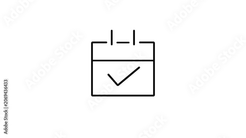 File and notepad icon animation showing note taking and productivity file animation.