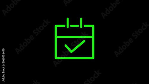 File and notepad icon animation showing note taking and productivity file animation.