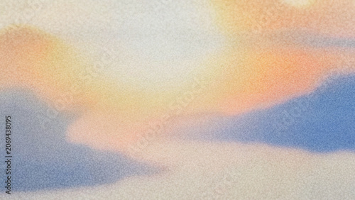 Beautiful sunset over calm waters with soft colors in the sky