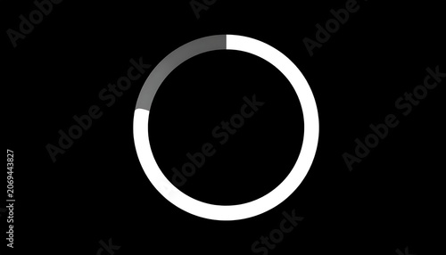 Abstract Circular Gradient on Black Background.