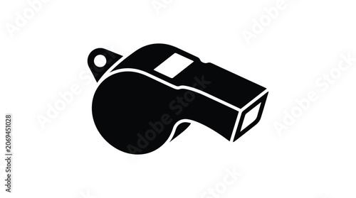Photos Whistle Silhouette In Black And White A Minimalist Design