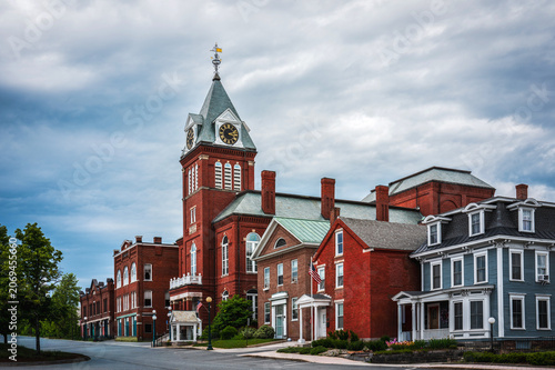 Newport Downtown Historic District in New Hampshire, USA
