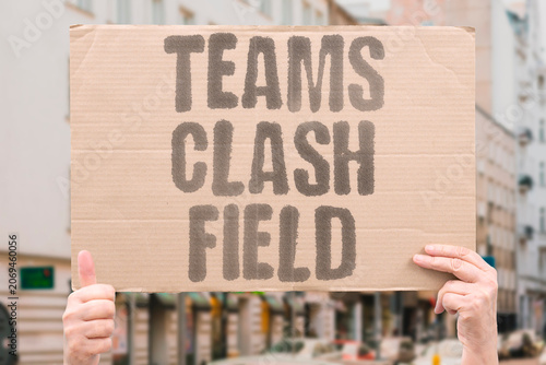 Photography "Teams clash field" Rival nations compete on football pitch