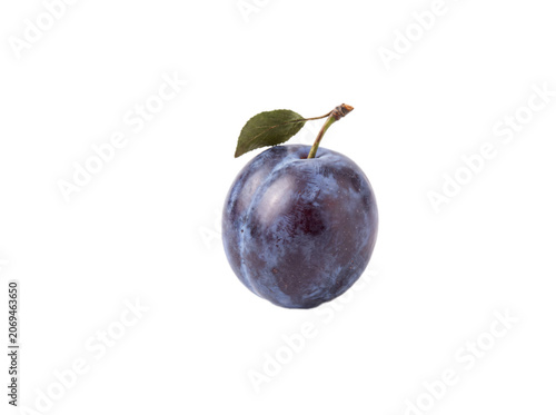 Foto Fresh plum fruit isolated PNG transparent background juicy sweet food