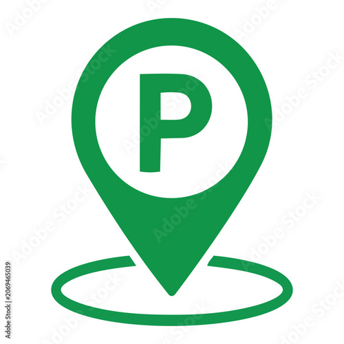 Universal Public Parking Sign Icon Design