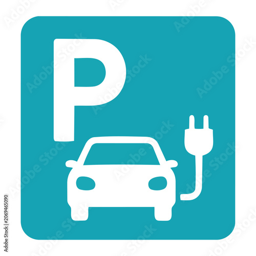 Universal Public Parking Sign Icon Design