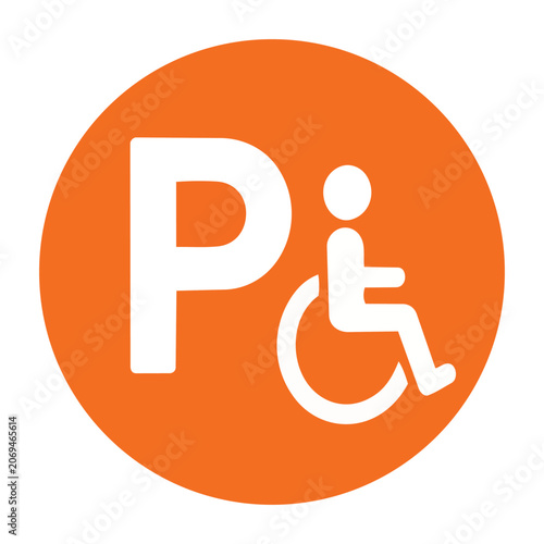Universal Public Parking Sign Icon Design