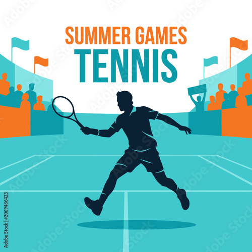 Summer Games Tennis Tournament Competition Winning Sports Event