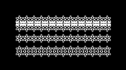 black and white borders