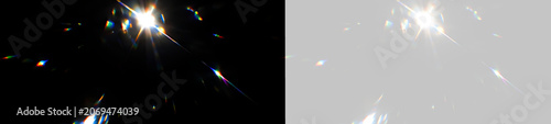 Obraz na plátně Fantasy Crystal Aura PNG Displaying Luminous Multicolor Reflections And Soft Hol