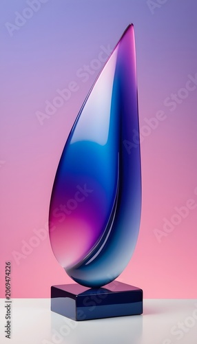 Crystal Flame Sculpture