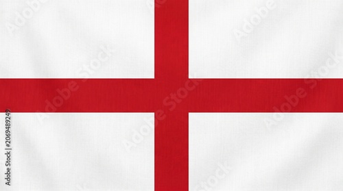 English flag waving proudly, symbolizing courage, honor, and heritage through the red St. George’s Cross…