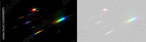 Принти на полотні Holographic Crystal Flare PNG