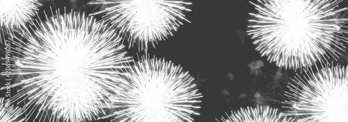 Fireworks Overlay Effect Isolated on Black Background for Photo and Video Editing