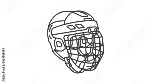 Hockey Goalie Mask Protective Gear.