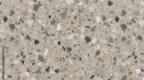 Macro terrazzo concrete surface texture abstract background