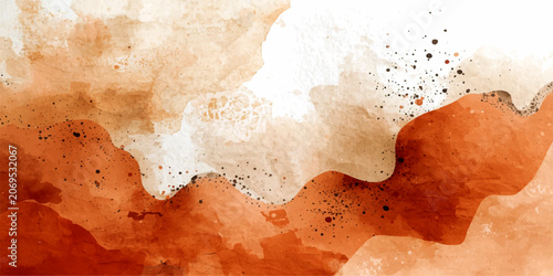 Earthy Hues Abstract A mesmerizing abstract artwork featuring organic shapes and textures in warm, earthy tones of ochre, burnt sienna, and cream, creating a sense of depth and natural beauty.